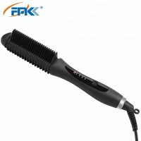 2 in one Hair straightener Curling iron brush rotating Electric ionic Hair brush